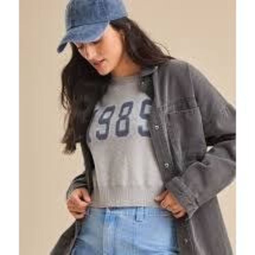 ALTAR'D STATE 1989 Cropped Crewneck Pullover Sweater Swiftie